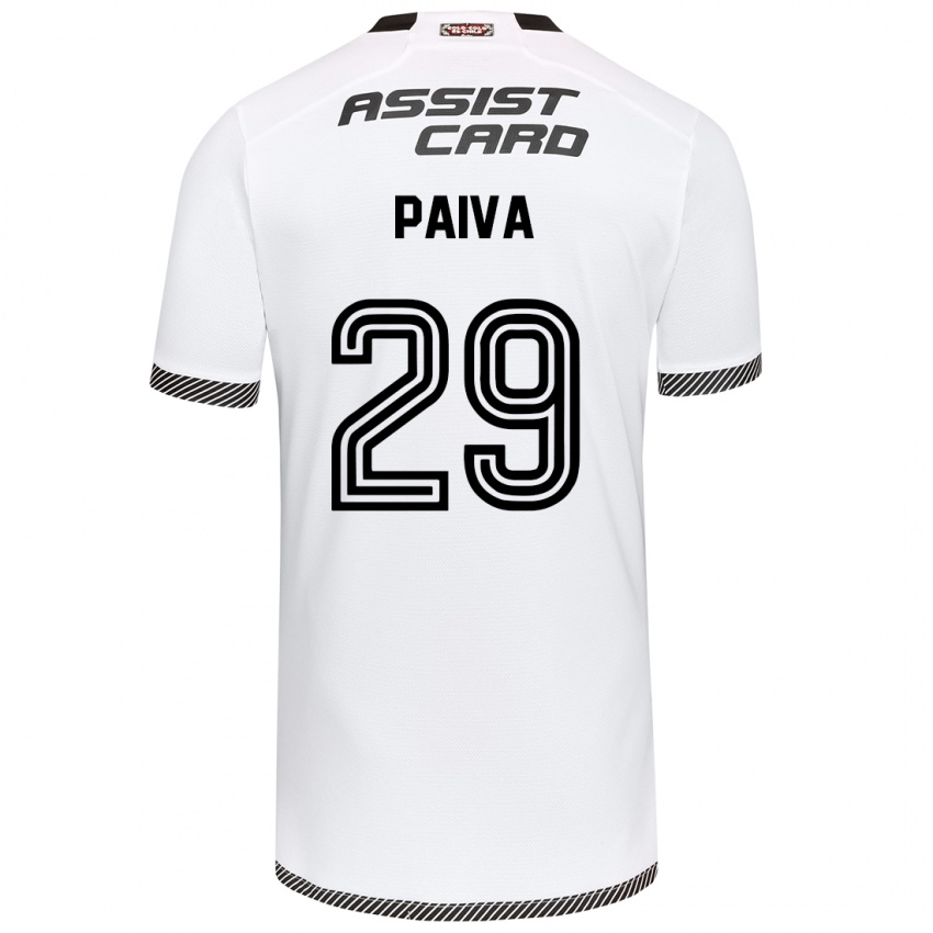 Pánské Guillermo Paiva #29 Bílý Černý Domů Hráčské Dresy 2024/25 Dres