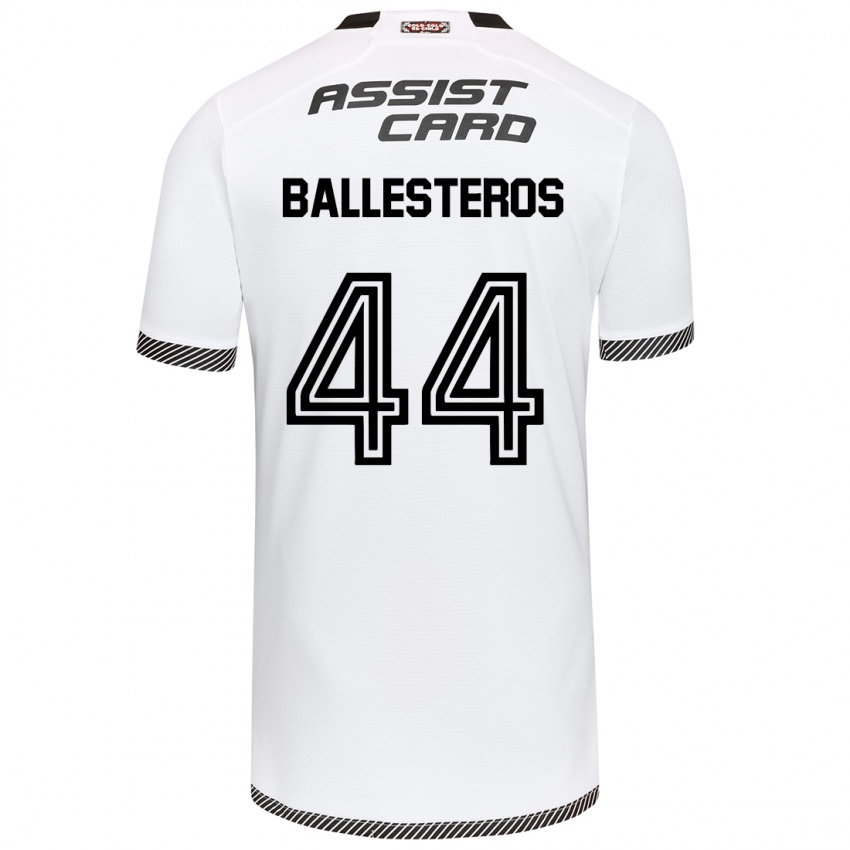 Pánské Martín Ballesteros #44 Bílý Černý Domů Hráčské Dresy 2024/25 Dres