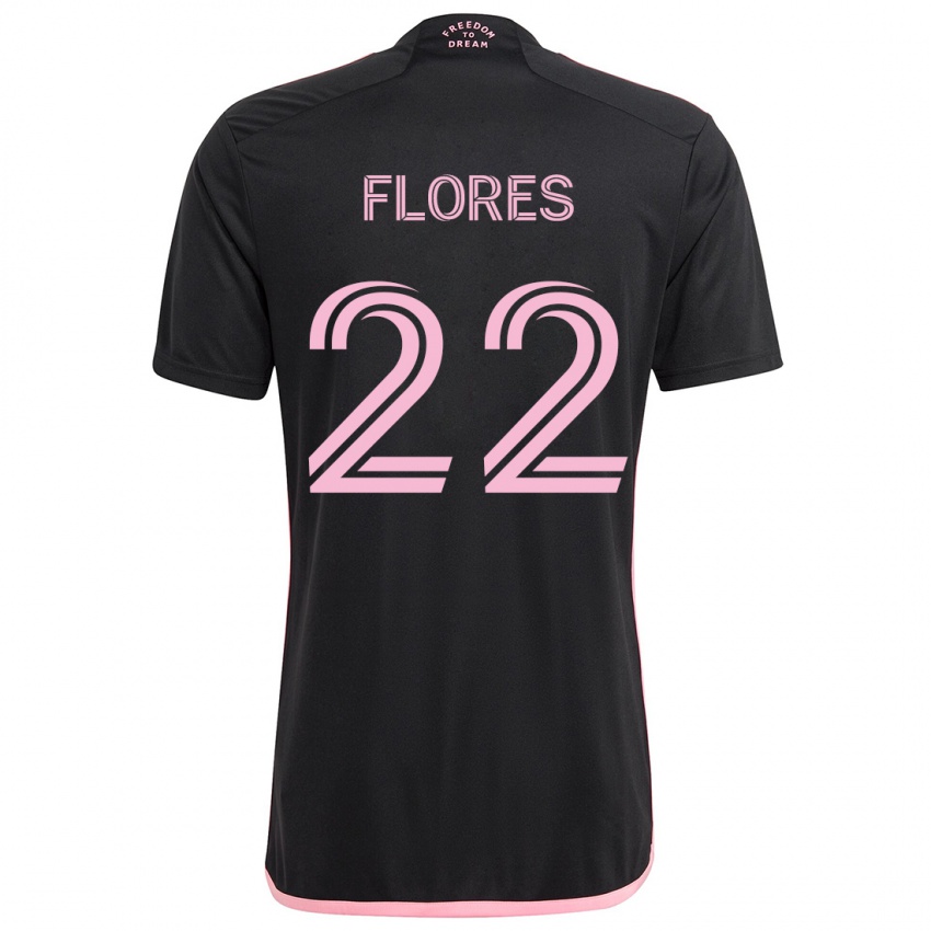 Pánské Alejandro Flores #22 Černá Daleko Hráčské Dresy 2024/25 Dres