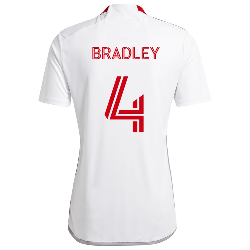 Pánské Michael Bradley #4 Bílá Červená Daleko Hráčské Dresy 2024/25 Dres