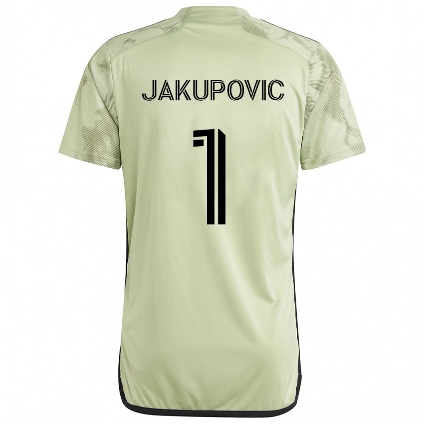 Pánské Eldin Jakupovic #1 Světle Zelená Daleko Hráčské Dresy 2024/25 Dres