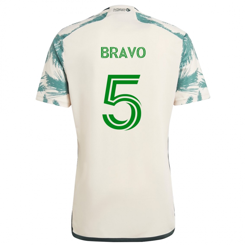 Pánské Claudio Bravo #5 Béžová Hnědá Daleko Hráčské Dresy 2024/25 Dres