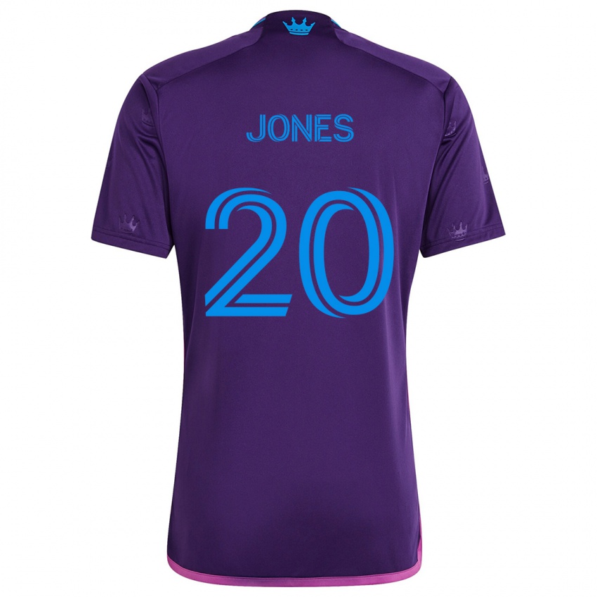 Pánské Derrick Jones #20 Fialová Modrá Daleko Hráčské Dresy 2024/25 Dres