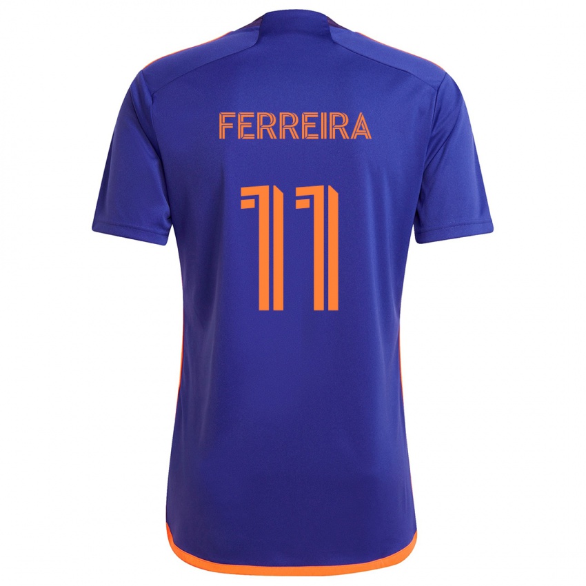 Pánské Sebastián Ferreira #11 Fialová Oranžová Daleko Hráčské Dresy 2024/25 Dres