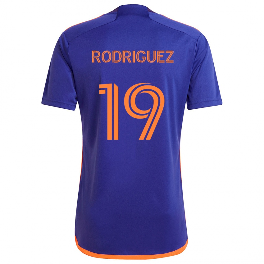 Pánské Sebastian Rodriguez #19 Fialová Oranžová Daleko Hráčské Dresy 2024/25 Dres