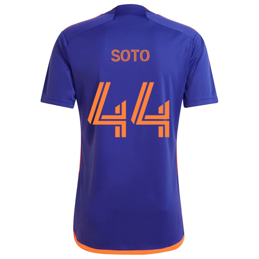 Pánské Ezekiel Soto #44 Fialová Oranžová Daleko Hráčské Dresy 2024/25 Dres