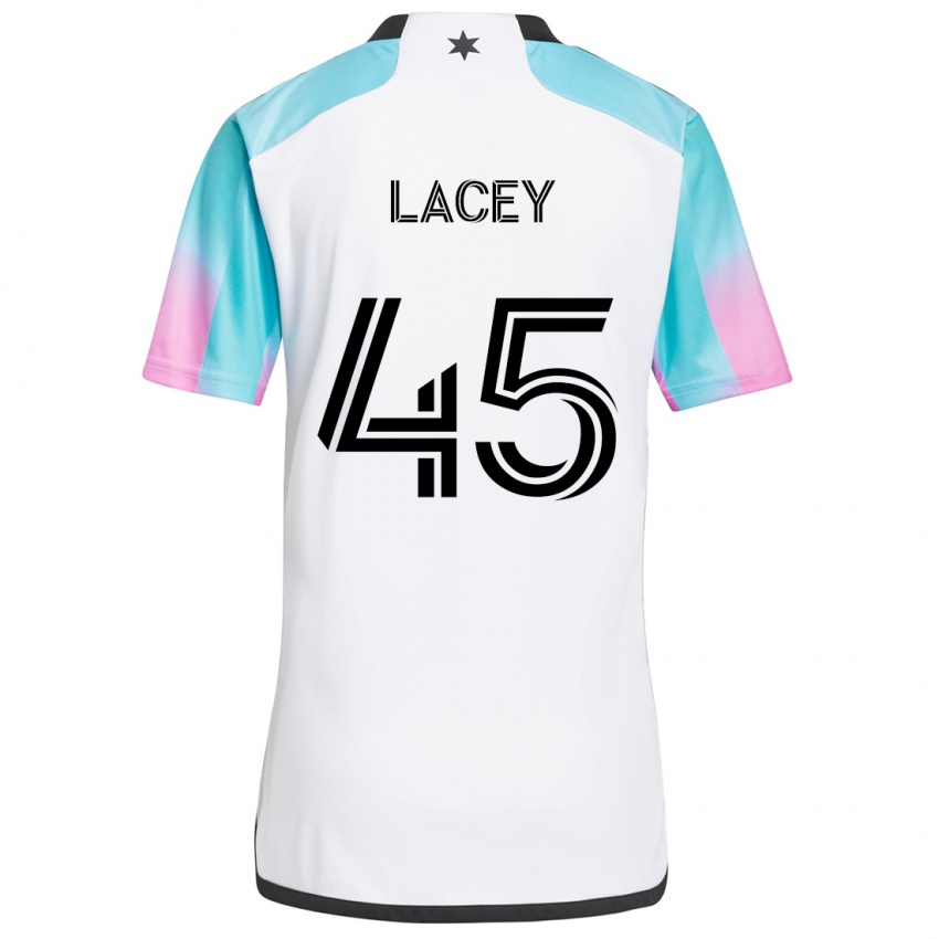 Pánské Kameron Lacey #45 Bílá Modrá Černá Daleko Hráčské Dresy 2024/25 Dres