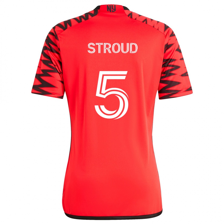 Pánské Peter Stroud #5 Červená Černá Bílá Daleko Hráčské Dresy 2024/25 Dres