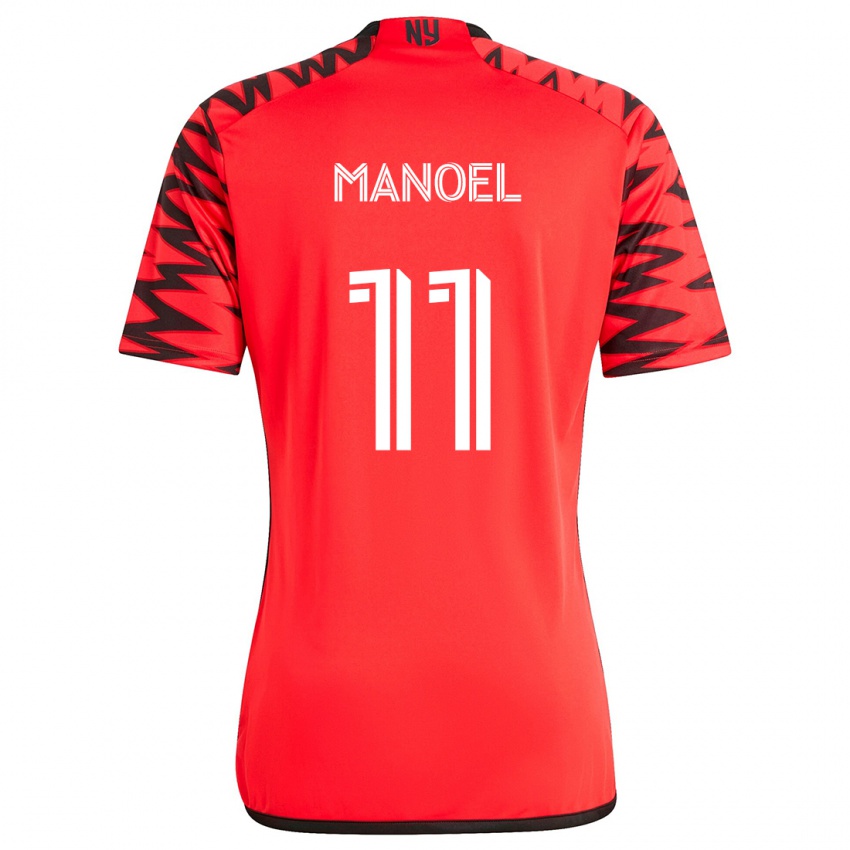 Pánské Elias Manoel #11 Červená Černá Bílá Daleko Hráčské Dresy 2024/25 Dres