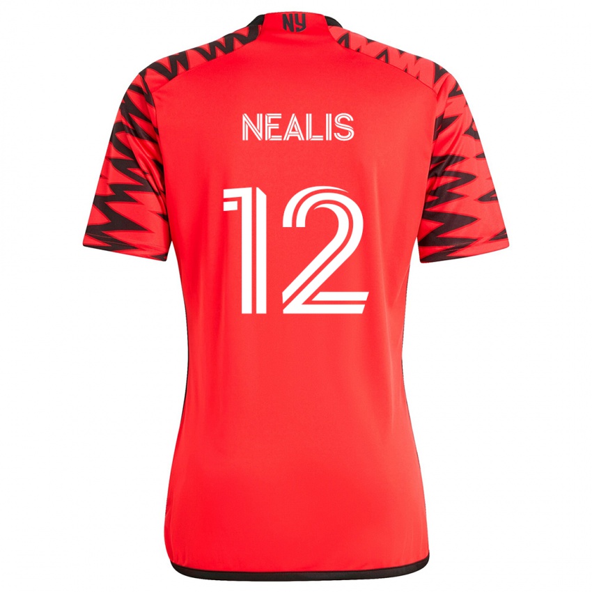 Pánské Dylan Nealis #12 Červená Černá Bílá Daleko Hráčské Dresy 2024/25 Dres