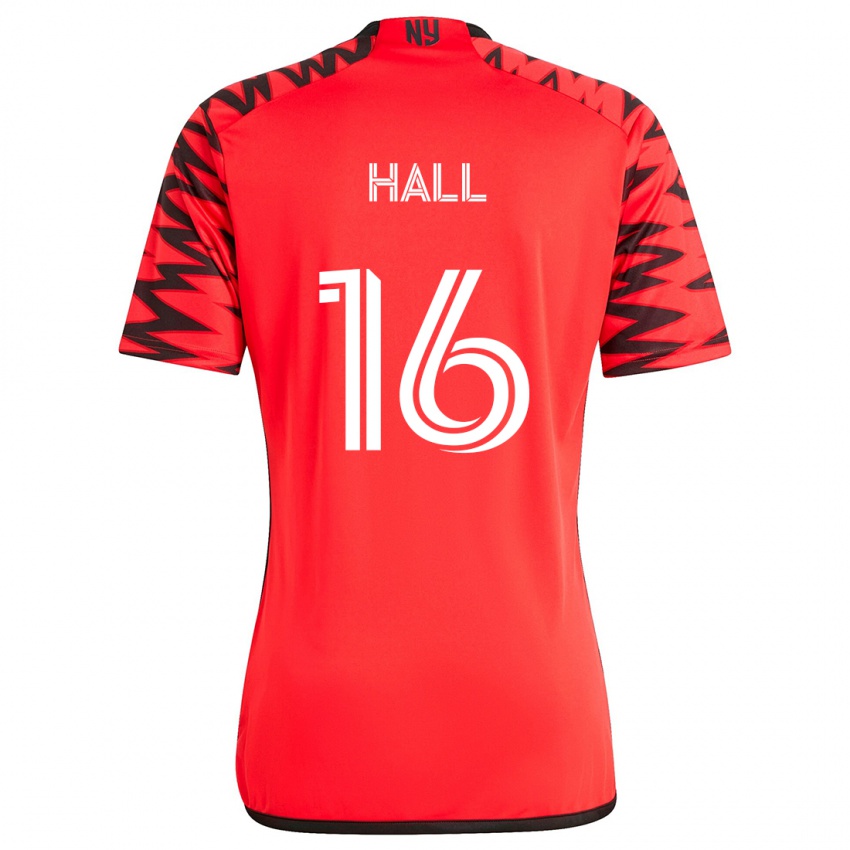 Pánské Julian Hall #16 Červená Černá Bílá Daleko Hráčské Dresy 2024/25 Dres