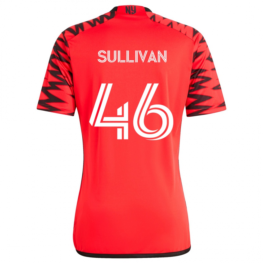 Pánské Dylan Sullivan #46 Červená Černá Bílá Daleko Hráčské Dresy 2024/25 Dres