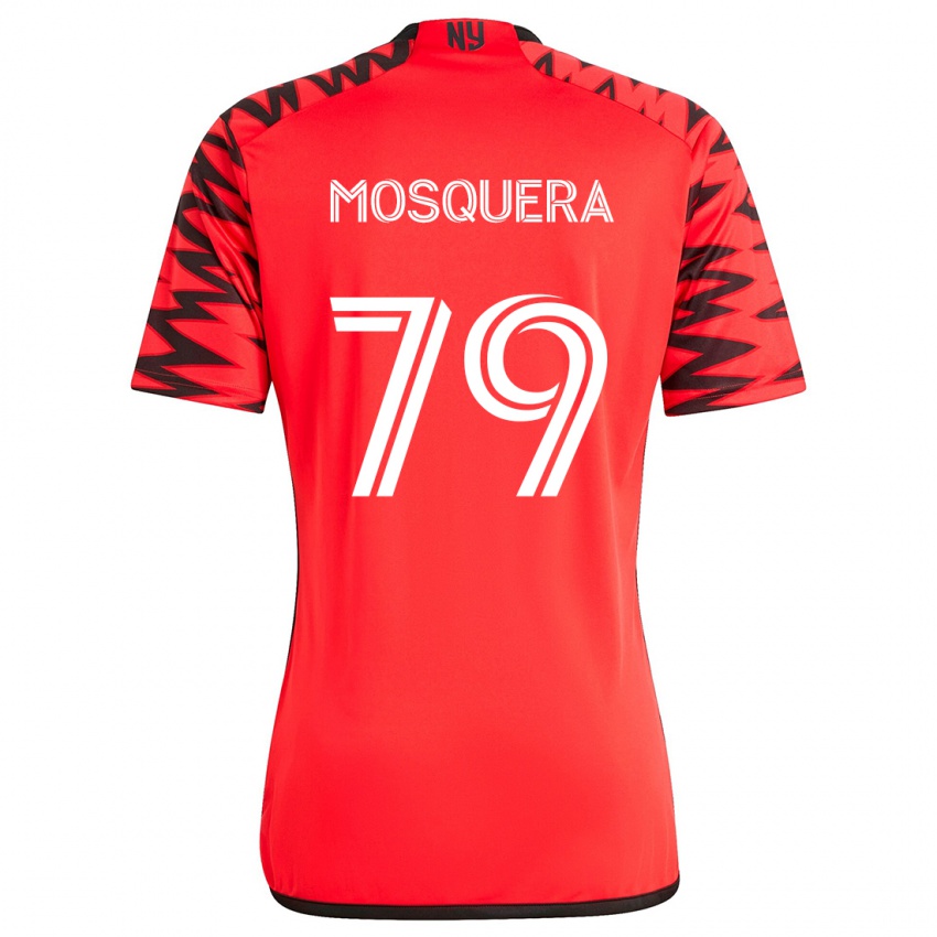 Pánské Rafael Mosquera #79 Červená Černá Bílá Daleko Hráčské Dresy 2024/25 Dres