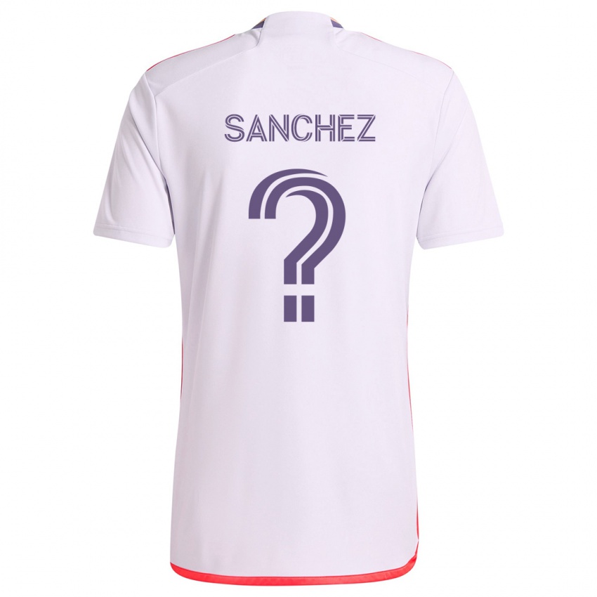 Pánské Fernando Sanchez #0 Bílá Červená Fialová Daleko Hráčské Dresy 2024/25 Dres