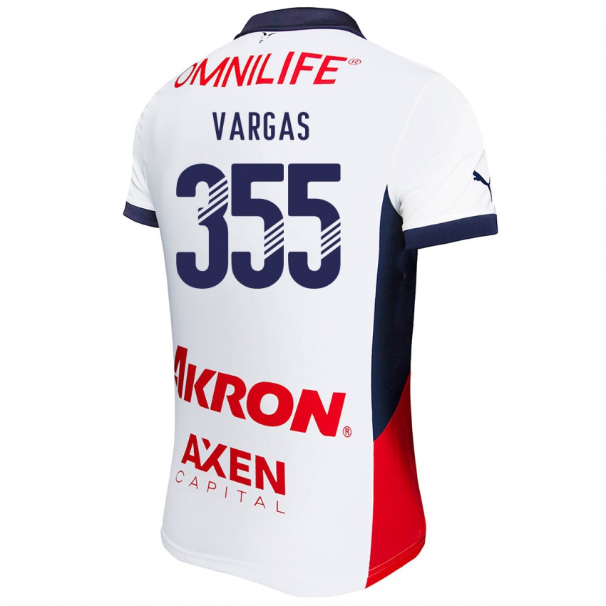 Pánské Edgar Vargas #355 Bílá Červená Modrá Daleko Hráčské Dresy 2024/25 Dres