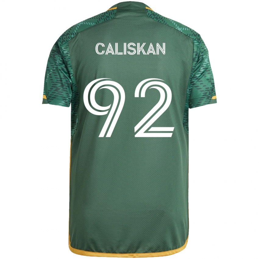 Dámské Noel Caliskan #92 Zelená Oranžová Domů Hráčské Dresy 2024/25 Dres