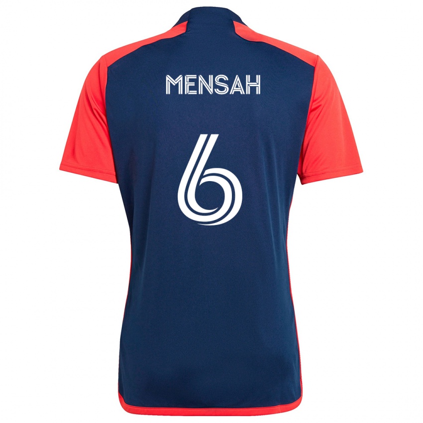 Dámské Jonathan Mensah #6 Modrá Červená Domů Hráčské Dresy 2024/25 Dres