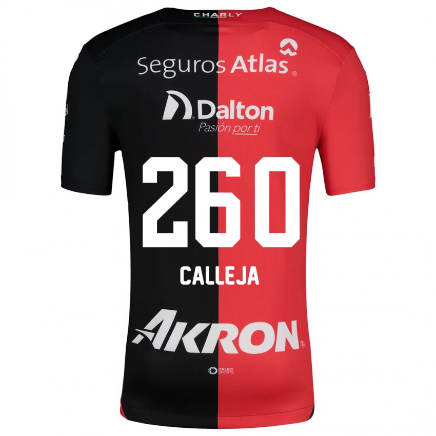 Dámské Diego Calleja #260 Červená Černá Domů Hráčské Dresy 2024/25 Dres