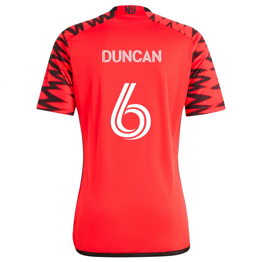 Dámské Kyle Duncan #6 Červená Černá Bílá Daleko Hráčské Dresy 2024/25 Dres