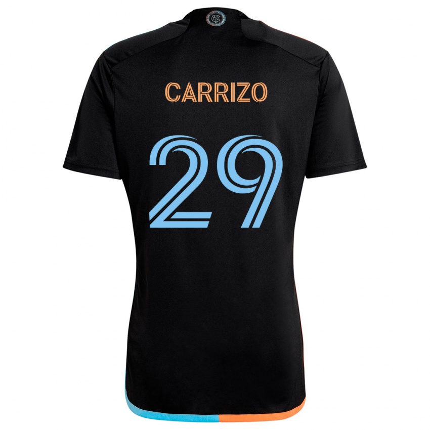 Dámské Máximo Carrizo #29 Černá Oranžová Modrá Daleko Hráčské Dresy 2024/25 Dres