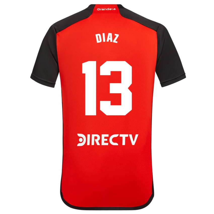 Dámské Enzo Díaz #13 Červená Černá Bílá Daleko Hráčské Dresy 2024/25 Dres