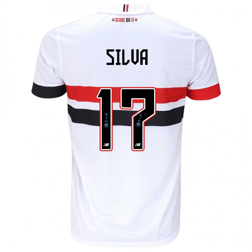 Dětské André Silva #17 Bílá Červená Černá Domů Hráčské Dresy 2024/25 Dres