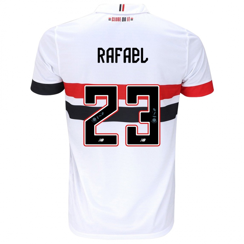 Dětské Rafael #23 Bílá Červená Černá Domů Hráčské Dresy 2024/25 Dres