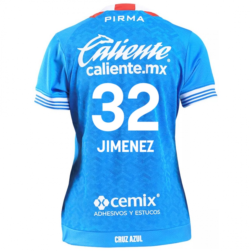 Dětské Cristian Jimenez #32 Modrá Obloha Domů Hráčské Dresy 2024/25 Dres