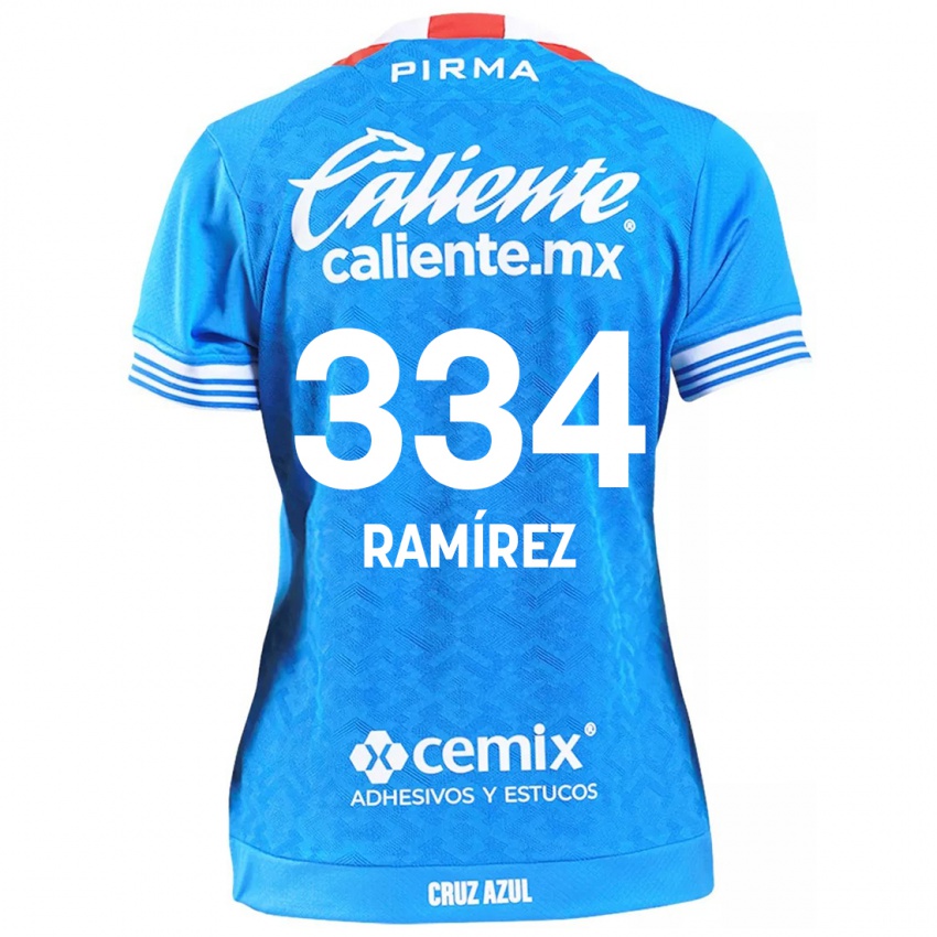 Dětské Mauricio Ramírez #334 Modrá Obloha Domů Hráčské Dresy 2024/25 Dres