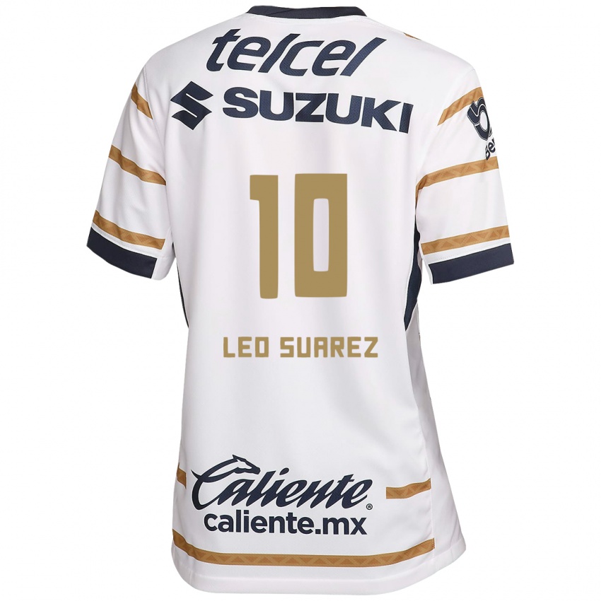 Dětské Leo Suarez #10 Bílý Obsidián Domů Hráčské Dresy 2024/25 Dres