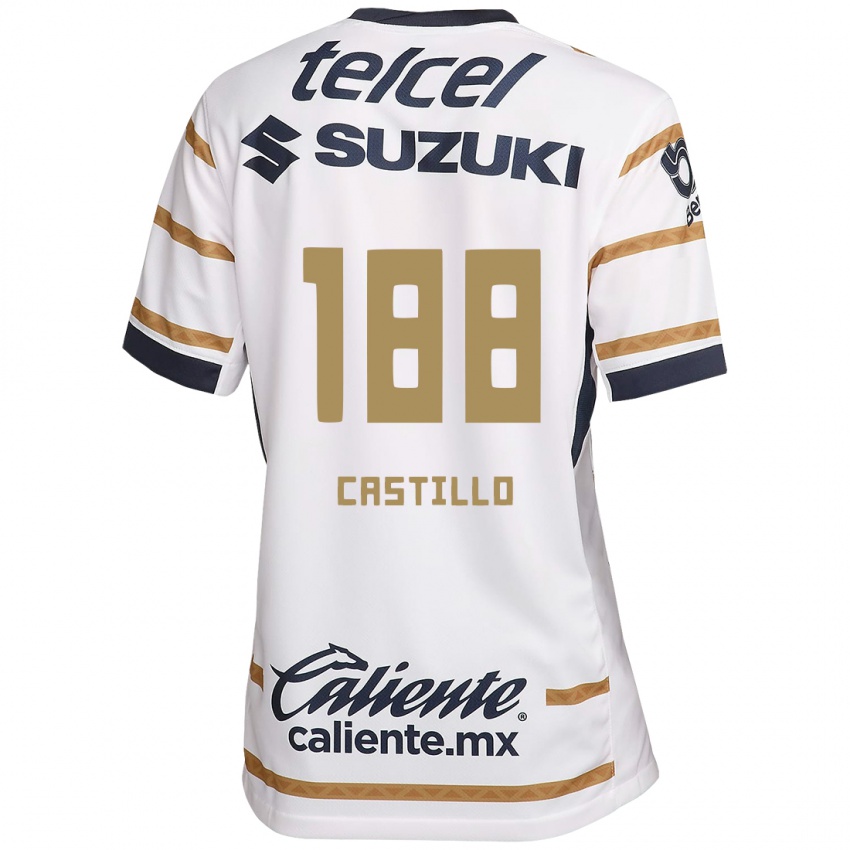 Dětské Christian Castillo #188 Bílý Obsidián Domů Hráčské Dresy 2024/25 Dres