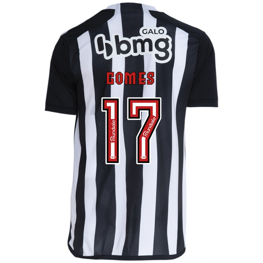 Dětské Igor Gomes #17 Bílý Černý Domů Hráčské Dresy 2024/25 Dres