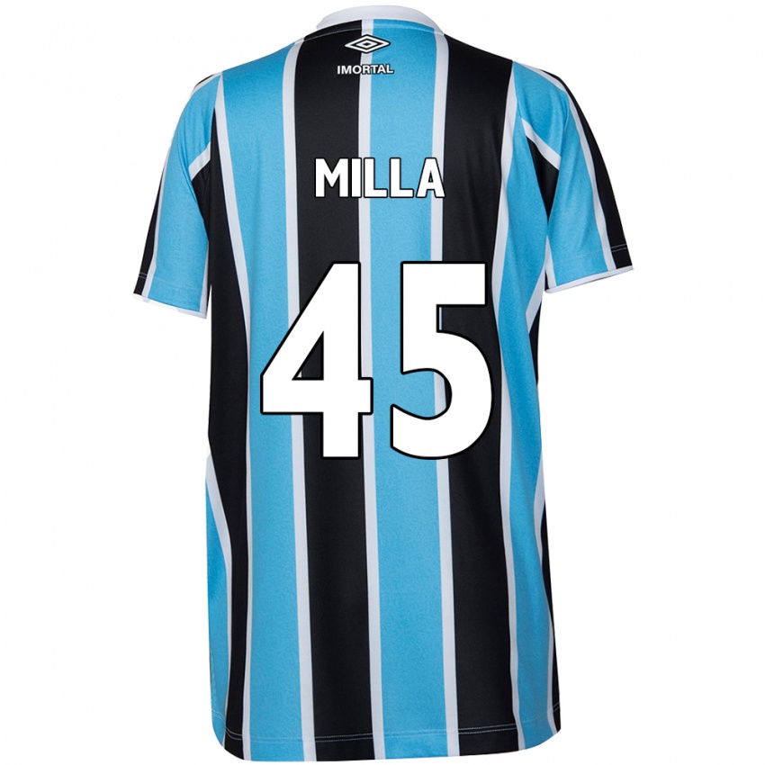 Dětské Lucas Milla #45 Modrá Černá Bílá Domů Hráčské Dresy 2024/25 Dres