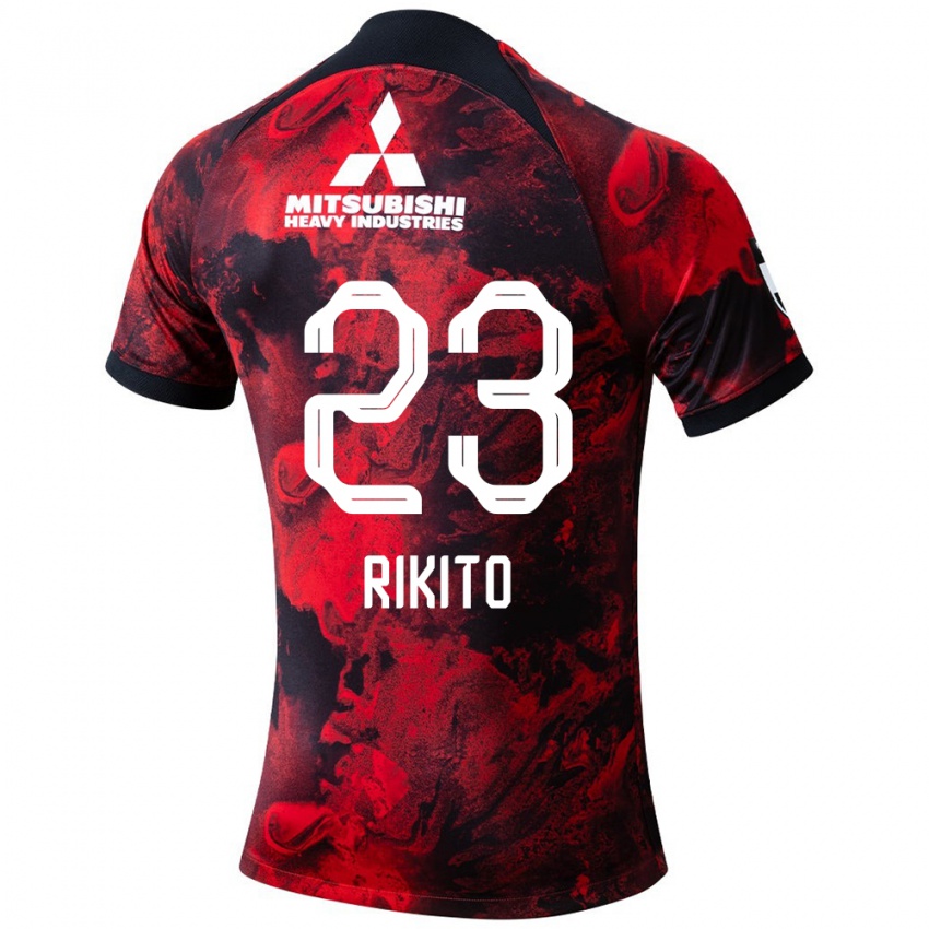 Dětské Rikito Inoue #23 Červená Černá Domů Hráčské Dresy 2024/25 Dres