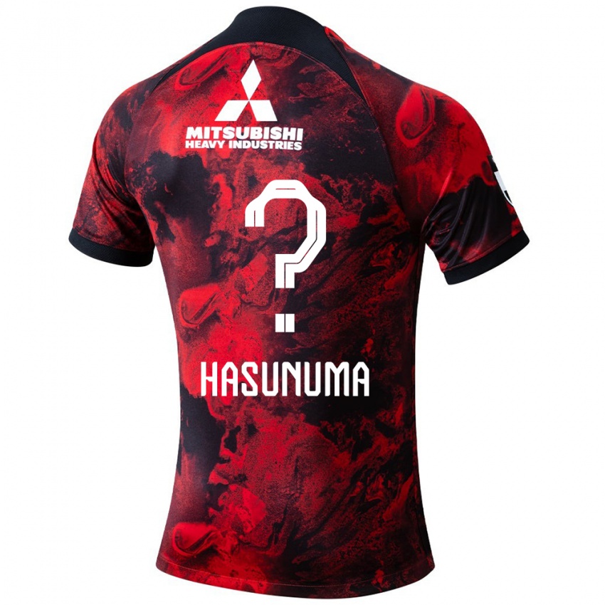 Dětské Shunsuke Hasunuma #0 Červená Černá Domů Hráčské Dresy 2024/25 Dres