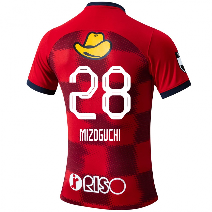 Dětské Shuhei Mizoguchi #28 Červená Modrá Bílá Domů Hráčské Dresy 2024/25 Dres