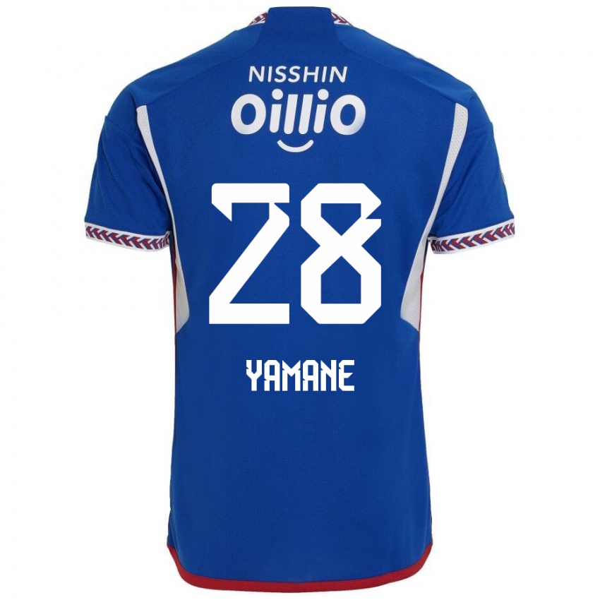 Dětské Riku Yamane #28 Modrá Bílá Červená Domů Hráčské Dresy 2024/25 Dres