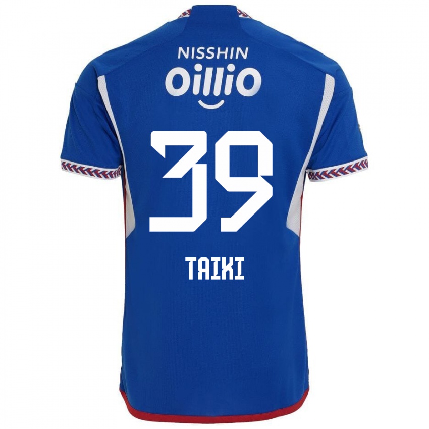 Dětské Taiki Watanabe #39 Modrá Bílá Červená Domů Hráčské Dresy 2024/25 Dres