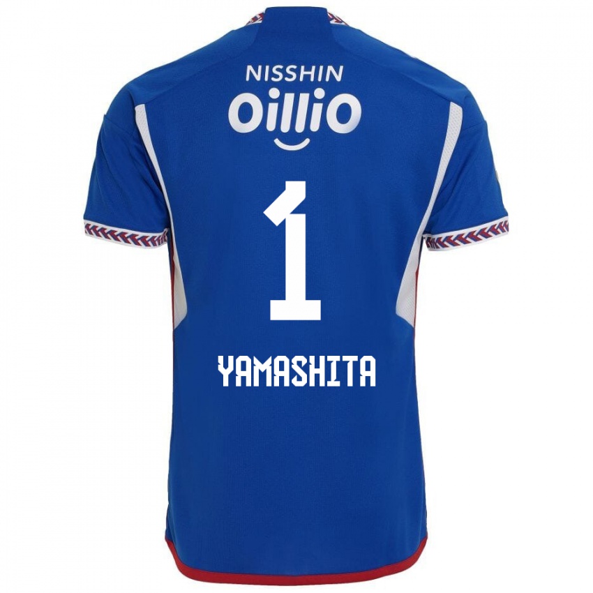 Dětské Shoma Yamashita #1 Modrá Bílá Červená Domů Hráčské Dresy 2024/25 Dres