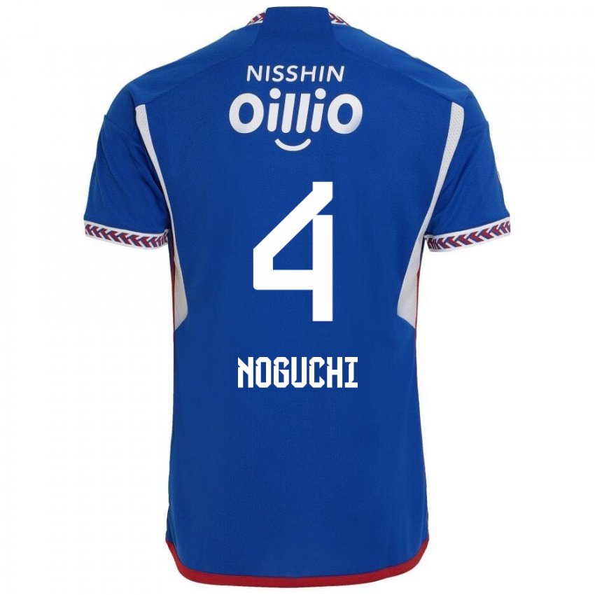 Dětské Reno Noguchi #4 Modrá Bílá Červená Domů Hráčské Dresy 2024/25 Dres