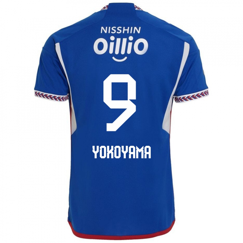 Dětské Shunsuke Yokoyama #9 Modrá Bílá Červená Domů Hráčské Dresy 2024/25 Dres