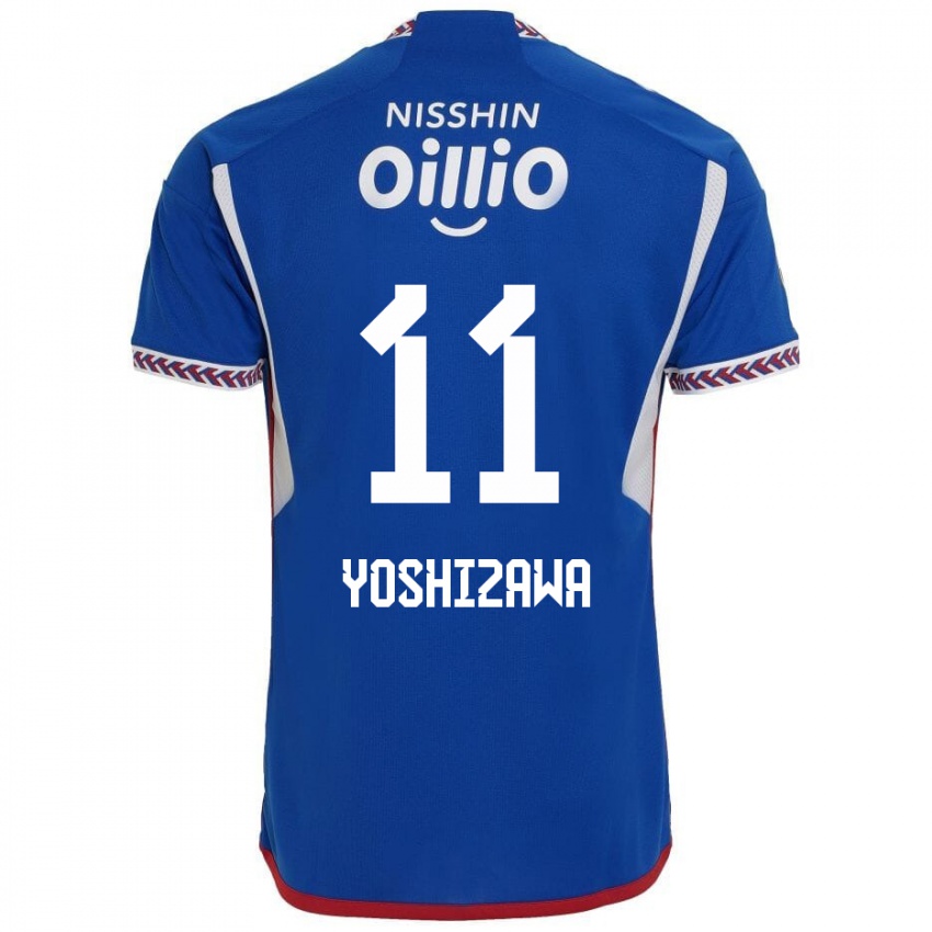 Dětské Mirai Yoshizawa #11 Modrá Bílá Červená Domů Hráčské Dresy 2024/25 Dres