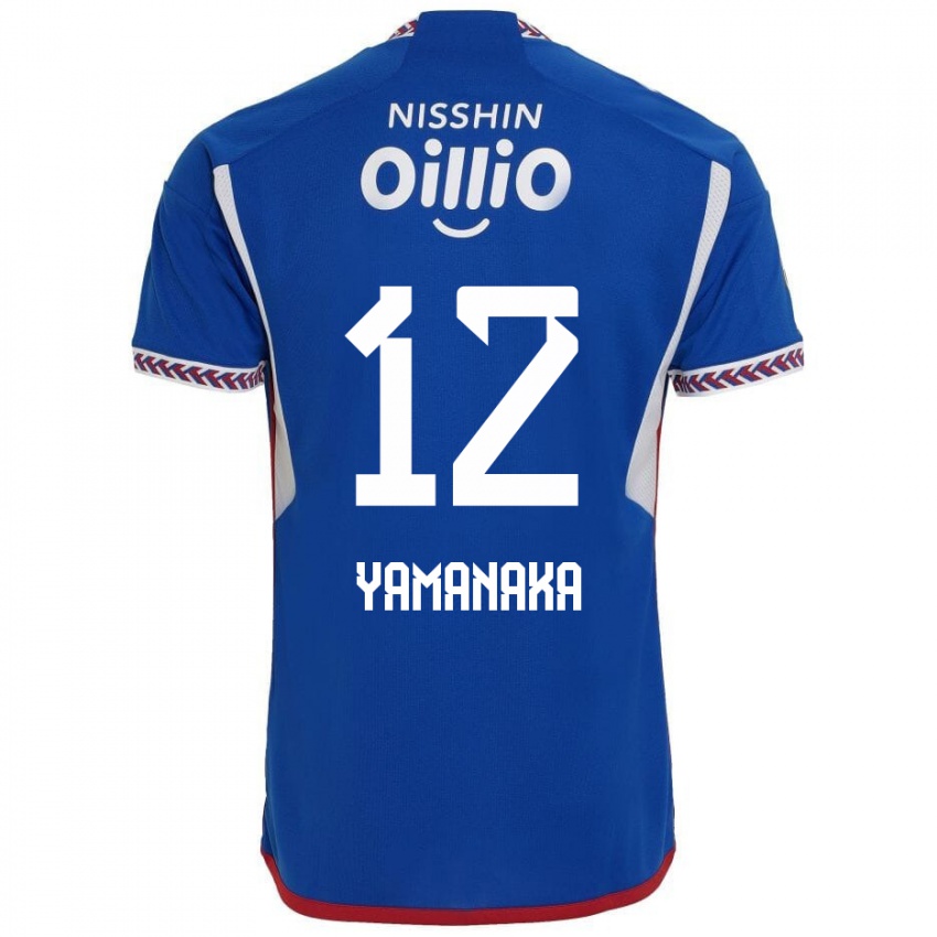 Dětské Yuki Yamanaka #12 Modrá Bílá Červená Domů Hráčské Dresy 2024/25 Dres