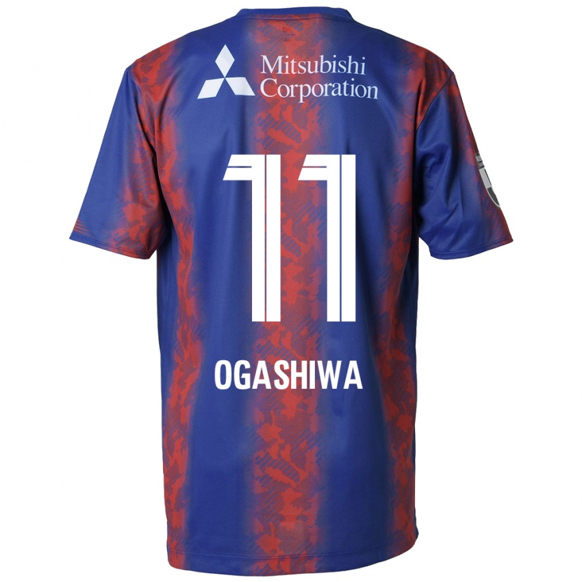 Dětské Tsuyoshi Ogashiwa #11 Modrá Červená Domů Hráčské Dresy 2024/25 Dres