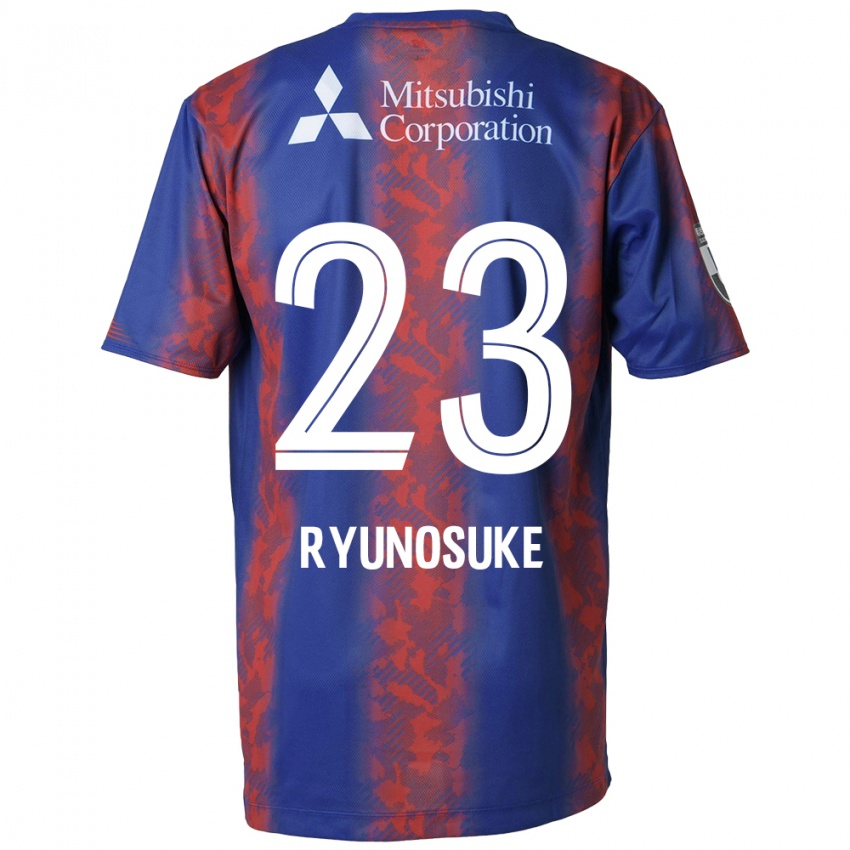 Dětské Ryunosuke Sato #23 Modrá Červená Domů Hráčské Dresy 2024/25 Dres