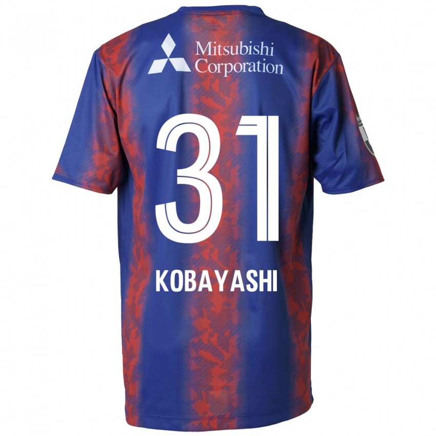 Dětské Masataka Kobayashi #31 Modrá Červená Domů Hráčské Dresy 2024/25 Dres