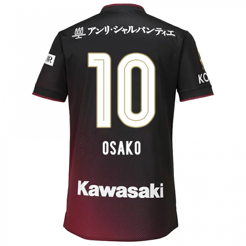 Dětské Yuya Osako #10 Černá Červená Domů Hráčské Dresy 2024/25 Dres