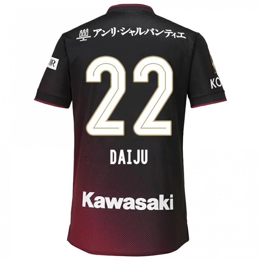 Dětské Daiju Sasaki #22 Černá Červená Domů Hráčské Dresy 2024/25 Dres