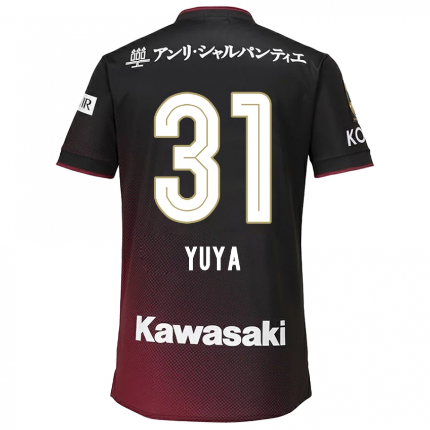 Dětské Yuya Nakasaka #31 Černá Červená Domů Hráčské Dresy 2024/25 Dres