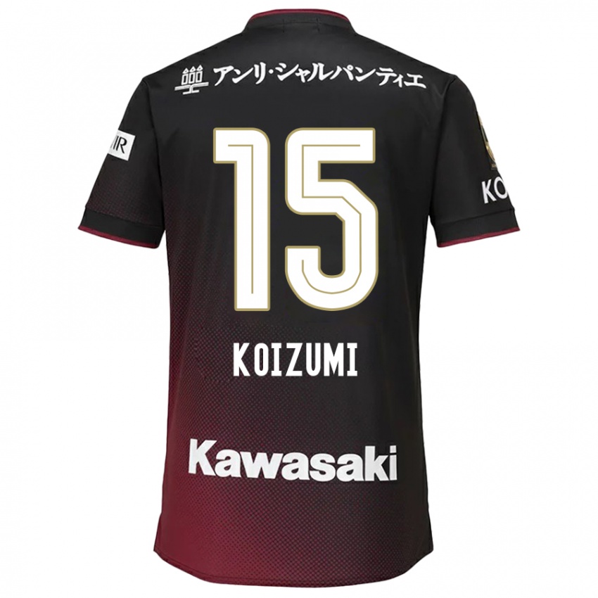 Dětské Fuga Koizumi #15 Černá Červená Domů Hráčské Dresy 2024/25 Dres